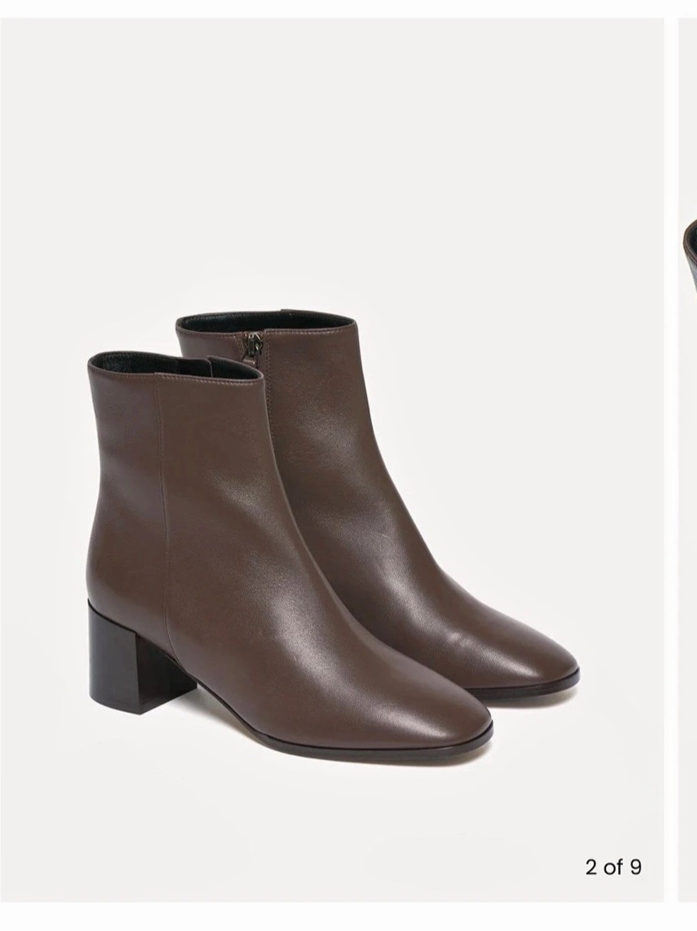 M. Gemi The Cristina Elegant Brown Leather Ankle Boots - Picture 4 of 4